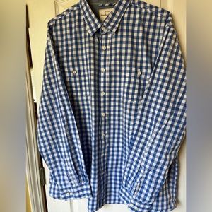 Weatherproof 2XLT Men’s Blue Plaid Button-Down Shirt